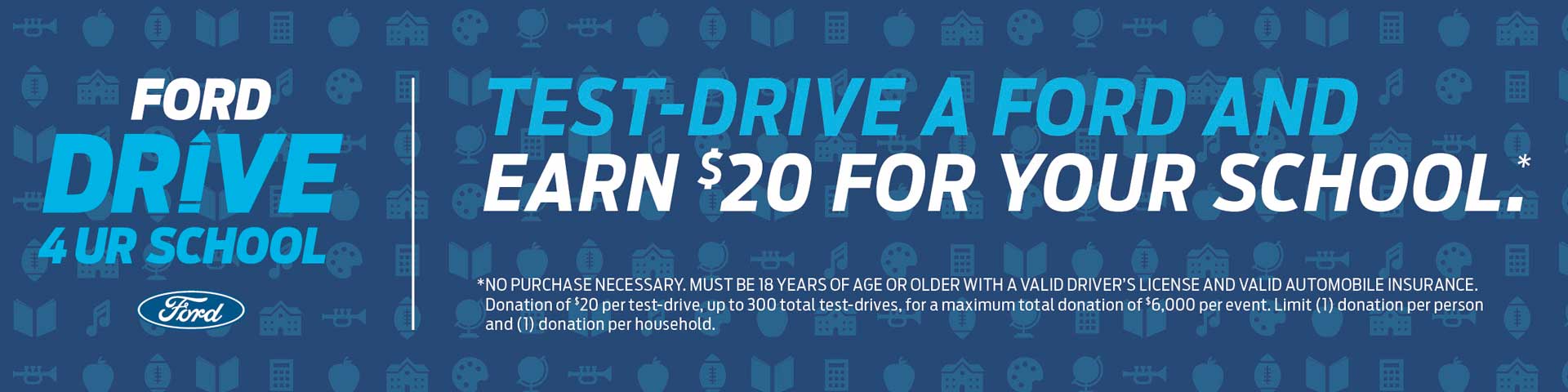 Ford Drive For Your School Banner