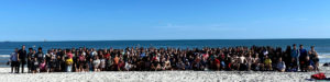 Easton Area Instrumental Students on the Beach in Jacksonville